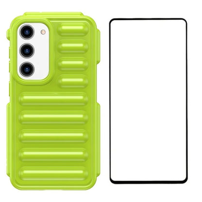 WANLONFENG LK Series for Samsung Galaxy S23 Case with Screen Film Shockproof TPU Phone Cover Capsule Design