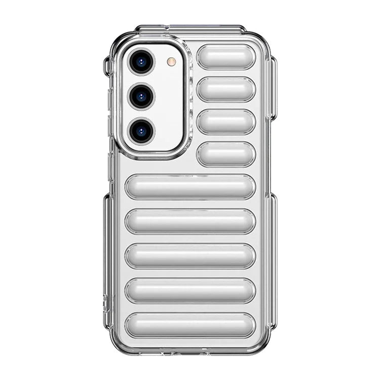 WANLONFENG LK Series for Samsung Galaxy S23 Case with Screen Film Shockproof TPU Phone Cover Capsule Design