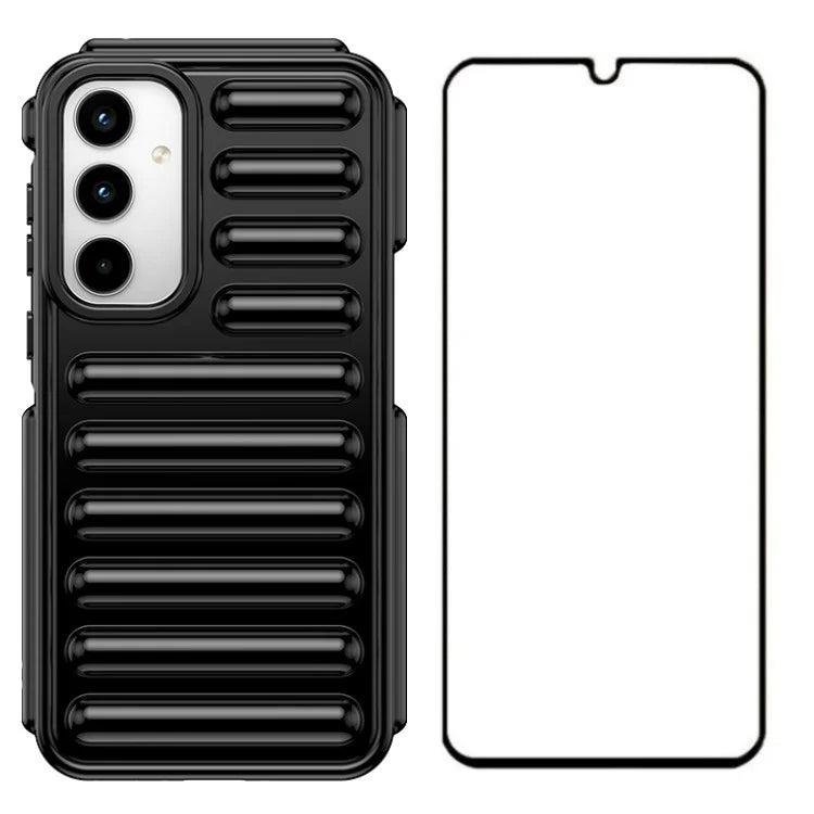 WANLONFENG LK Series for Samsung Galaxy A25 5G (Global) (161.0 X 76.5 X 8.3mm) Case 2-in-1 TPU Phone Cover with Screen Film