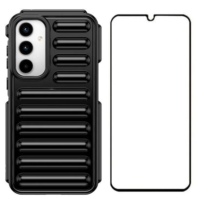 WANLONFENG LK Series for Samsung Galaxy A25 5G (Global) (161.0 X 76.5 X 8.3mm) Case 2-in-1 TPU Phone Cover with Screen Film
