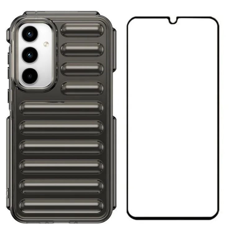 WANLONFENG LK Series for Samsung Galaxy A25 5G (Global) (161.0 X 76.5 X 8.3mm) Case 2-in-1 TPU Phone Cover with Screen Film