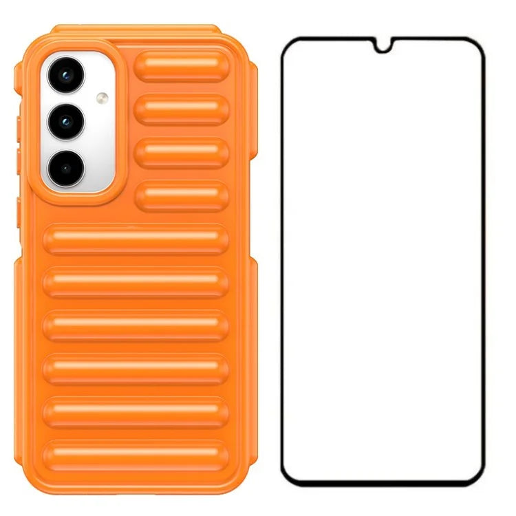 WANLONFENG LK Series for Samsung Galaxy A25 5G (Global) (161.0 X 76.5 X 8.3mm) Case 2-in-1 TPU Phone Cover with Screen Film