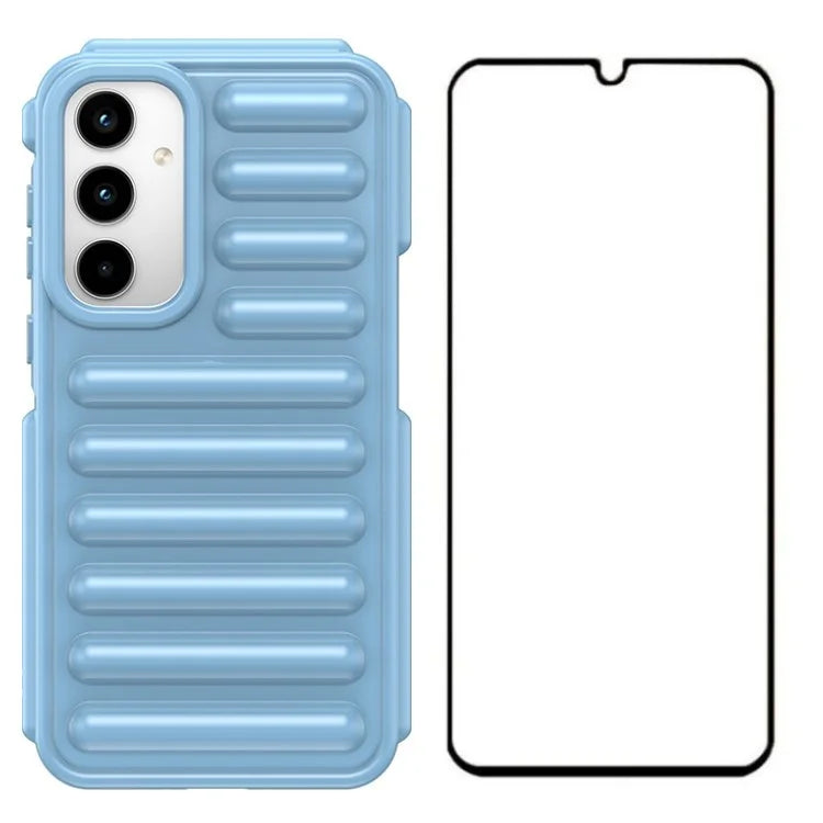 WANLONFENG LK Series for Samsung Galaxy A25 5G (Global) (161.0 X 76.5 X 8.3mm) Case 2-in-1 TPU Phone Cover with Screen Film