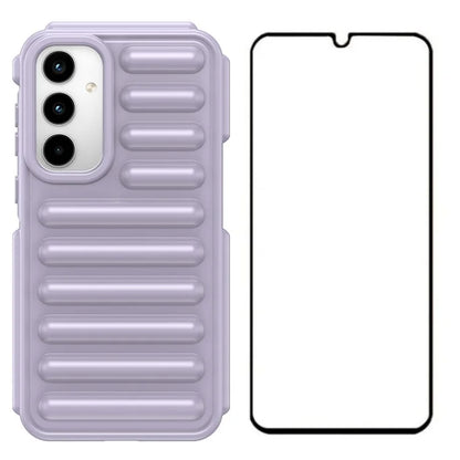 WANLONFENG LK Series for Samsung Galaxy A25 5G (Global) (161.0 X 76.5 X 8.3mm) Case 2-in-1 TPU Phone Cover with Screen Film