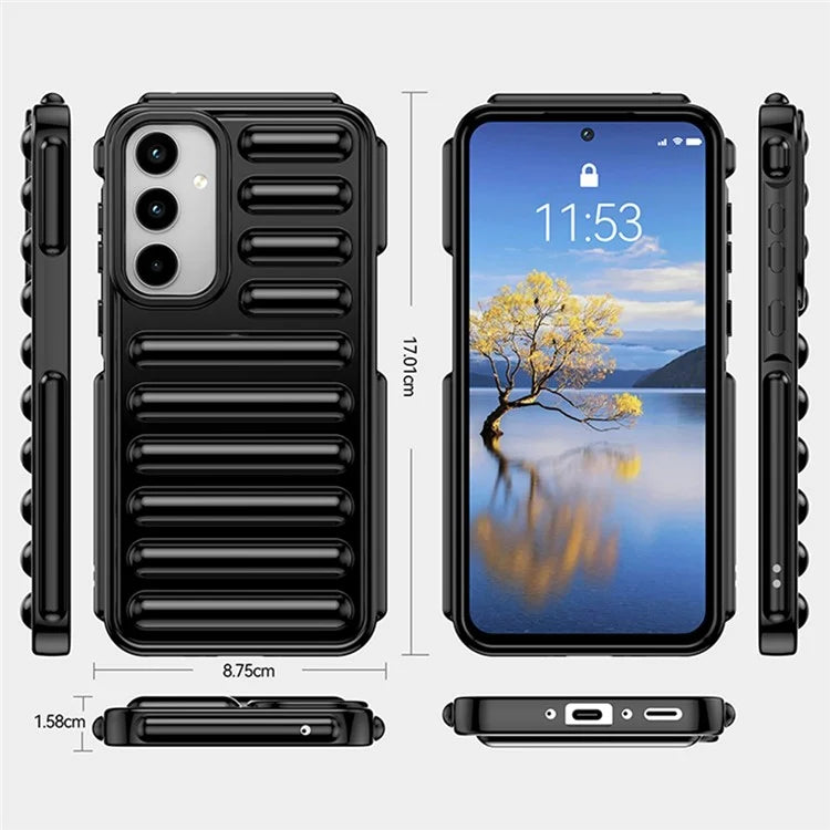 WANLONFENG LK Series for Samsung Galaxy A25 5G (Global) (161.0 X 76.5 X 8.3mm) Case 2-in-1 TPU Phone Cover with Screen Film