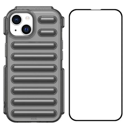 WANLONFENG LK Series for iPhone 13 Case with Screen Film Flexible TPU Phone Cover 3D Capsule