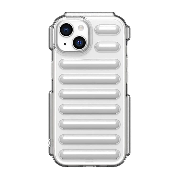 WANLONFENG LK Series for iPhone 13 Case with Screen Film Flexible TPU Phone Cover 3D Capsule