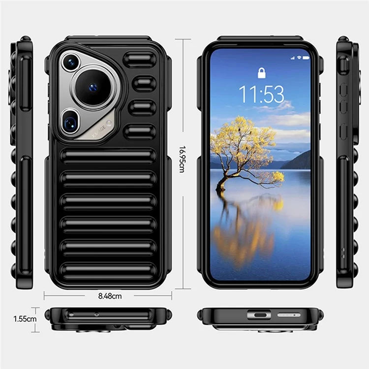 WANLONFENG LK Series for Huawei Pura 70 Ultra Case Capsule Rugged TPU Phone Cover with Screen Film
