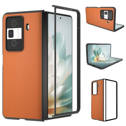 For Honor Magic Vs3 5G Case PU Leather Coated Hard PC Protective Phone Cover