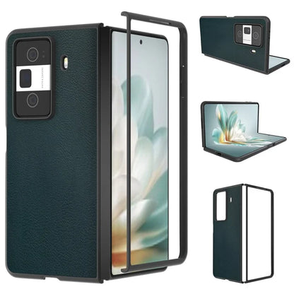 For Honor Magic Vs3 5G Case PU Leather Coated Hard PC Protective Phone Cover