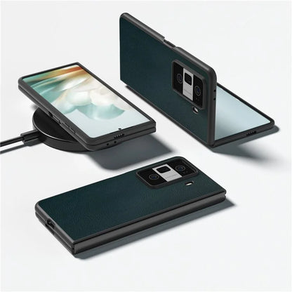 For Honor Magic Vs3 5G Case PU Leather Coated Hard PC Protective Phone Cover