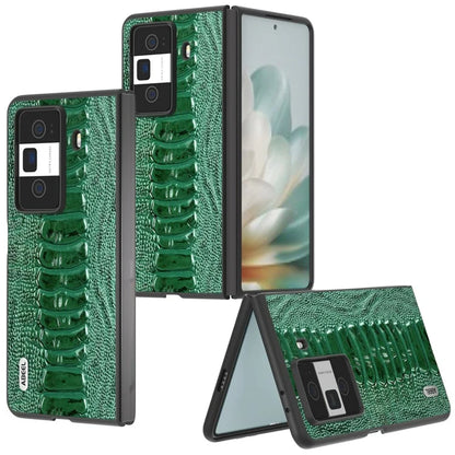ABEEL For Honor Magic Vs3 5G Case Crocodile Texture Genuine Cow Leather Back Cover