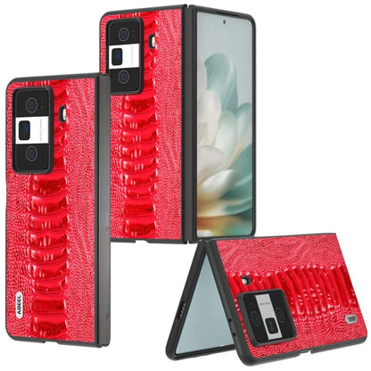 ABEEL For Honor Magic Vs3 5G Case Crocodile Texture Genuine Cow Leather Back Cover