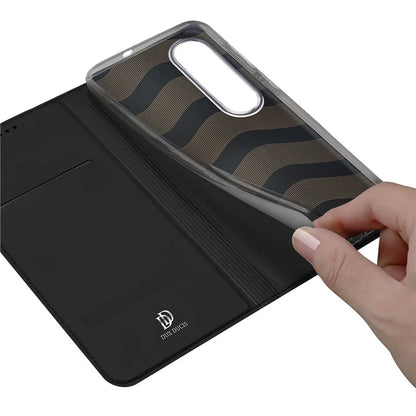 DUX DUCIS Skin Pro Series For OnePlus Nord CE4 Lite 5G / Oppo K12x 5G (China) Case Leather Cover Card Holder
