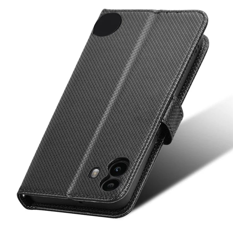For Nothing CMF Phone 1 Case PU Leather Diamond Texture Shockproof Phone Cover