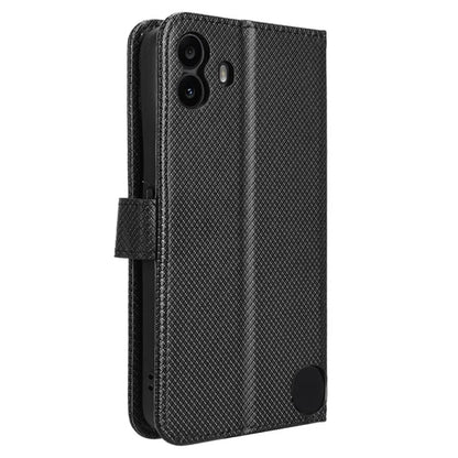 For Nothing CMF Phone 1 Case PU Leather Diamond Texture Shockproof Phone Cover