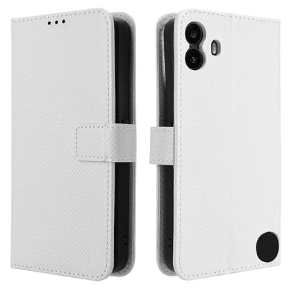 For Nothing CMF Phone 1 Case PU Leather Diamond Texture Shockproof Phone Cover