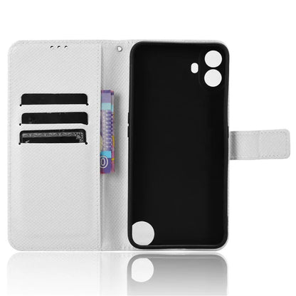 For Nothing CMF Phone 1 Case PU Leather Diamond Texture Shockproof Phone Cover
