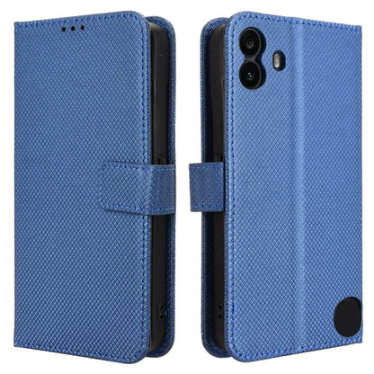 For Nothing CMF Phone 1 Case PU Leather Diamond Texture Shockproof Phone Cover