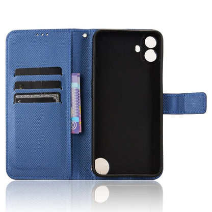 For Nothing CMF Phone 1 Case PU Leather Diamond Texture Shockproof Phone Cover
