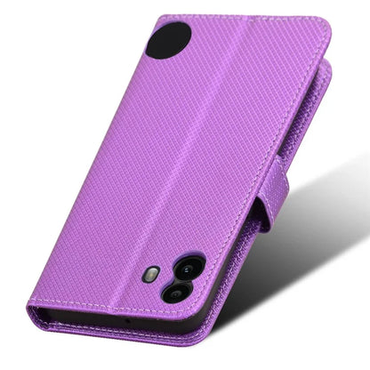 For Nothing CMF Phone 1 Case PU Leather Diamond Texture Shockproof Phone Cover