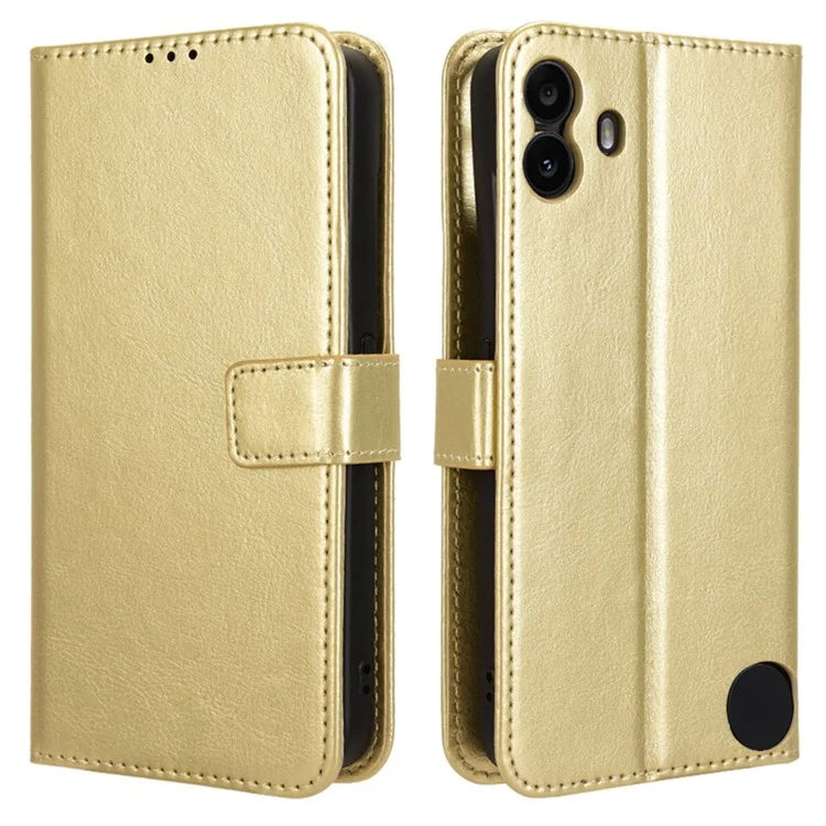 For Nothing CMF Phone 1 Wallet Case Crazy Horse Texture Leather Phone Cover