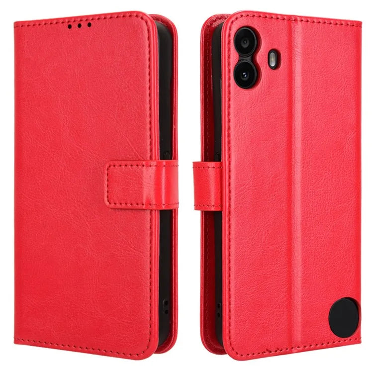 For Nothing CMF Phone 1 Wallet Case Crazy Horse Texture Leather Phone Cover
