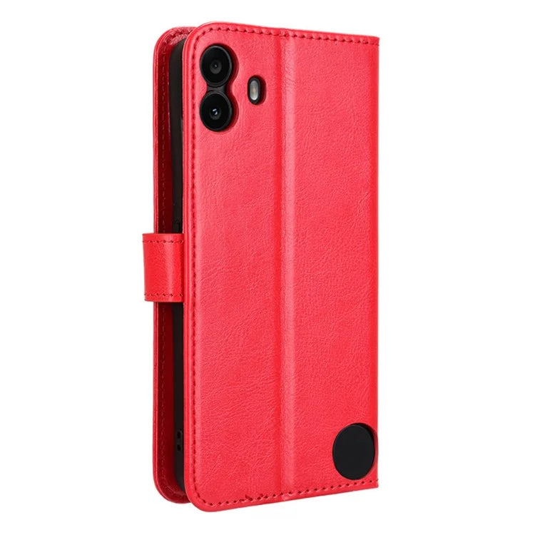 For Nothing CMF Phone 1 Wallet Case Crazy Horse Texture Leather Phone Cover