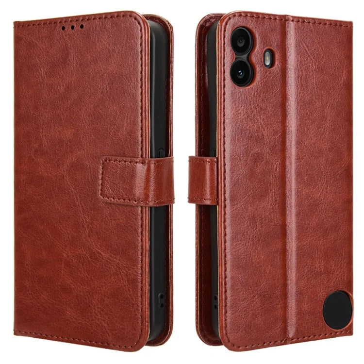 For Nothing CMF Phone 1 Wallet Case Crazy Horse Texture Leather Phone Cover