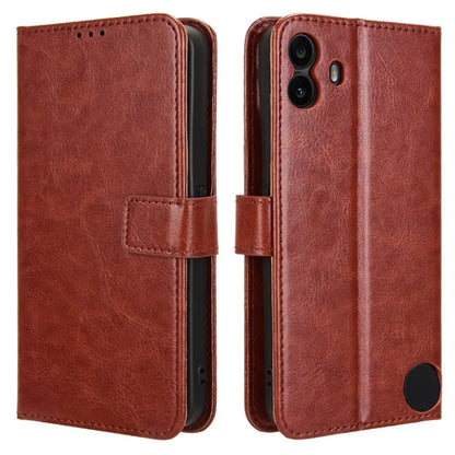 For Nothing CMF Phone 1 Wallet Case Crazy Horse Texture Leather Phone Cover