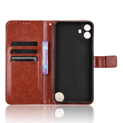 For Nothing CMF Phone 1 Wallet Case Crazy Horse Texture Leather Phone Cover