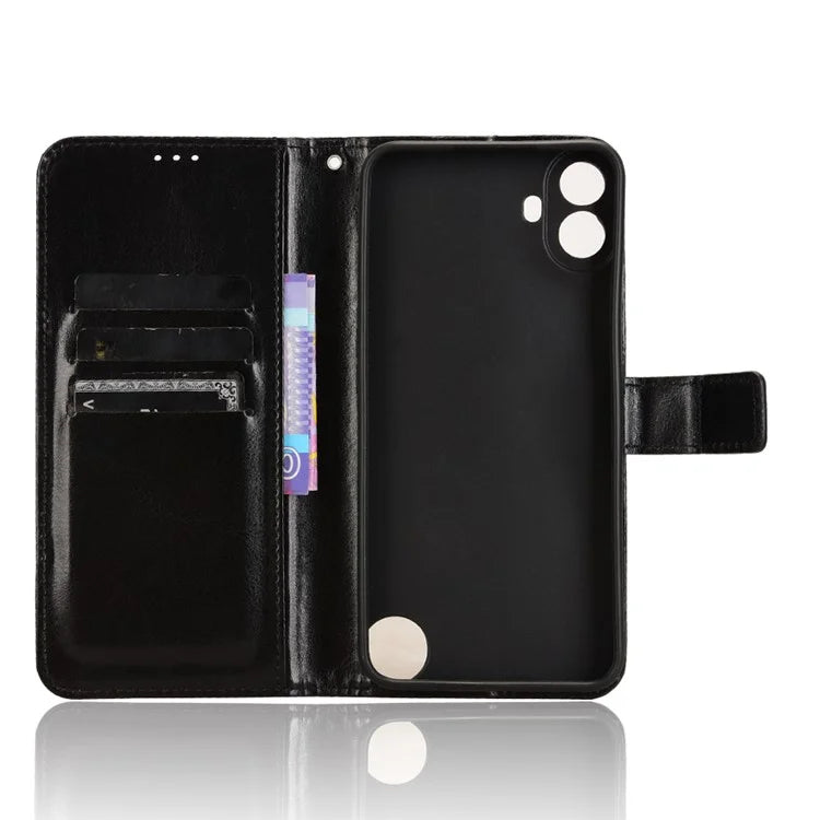 For Nothing CMF Phone 1 Wallet Case Crazy Horse Texture Leather Phone Cover