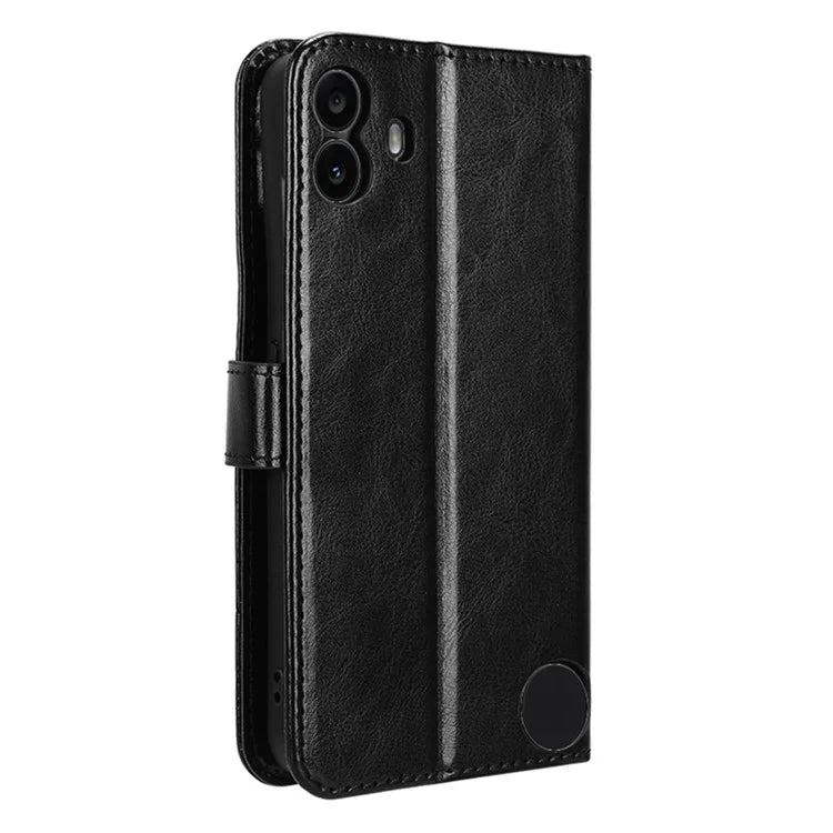 For Nothing CMF Phone 1 Wallet Case Crazy Horse Texture Leather Phone Cover