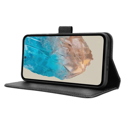 For Samsung Galaxy M35 5G Case Diamond Texture PU Leather Phone Cover