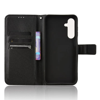 For Samsung Galaxy M35 5G Case Diamond Texture PU Leather Phone Cover