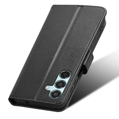 For Samsung Galaxy M35 5G Case Diamond Texture PU Leather Phone Cover