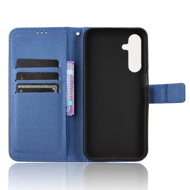 For Samsung Galaxy M35 5G Case Diamond Texture PU Leather Phone Cover