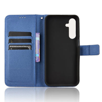 For Samsung Galaxy M35 5G Case Diamond Texture PU Leather Phone Cover