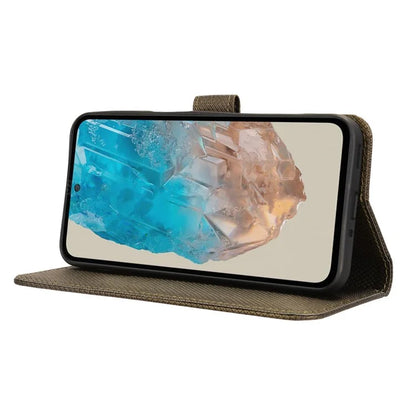For Samsung Galaxy M35 5G Case Diamond Texture PU Leather Phone Cover