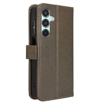 For Samsung Galaxy M35 5G Case Diamond Texture PU Leather Phone Cover