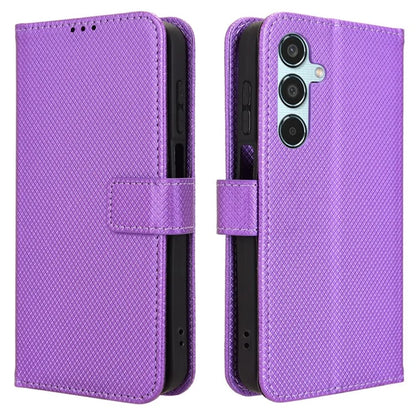 For Samsung Galaxy M35 5G Case Diamond Texture PU Leather Phone Cover