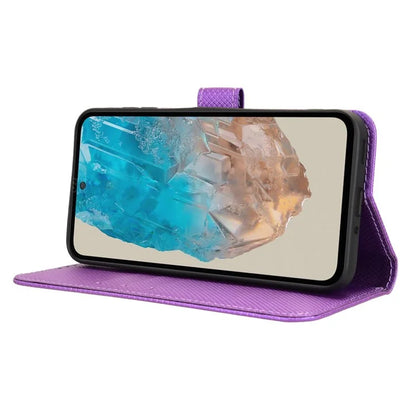 For Samsung Galaxy M35 5G Case Diamond Texture PU Leather Phone Cover