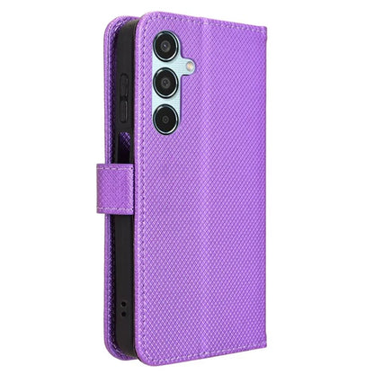 For Samsung Galaxy M35 5G Case Diamond Texture PU Leather Phone Cover
