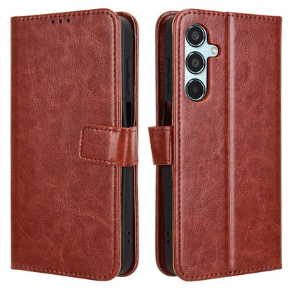 For Samsung Galaxy M35 5G Wallet Case Crazy Horse Texture Leather Stand Phone Cover