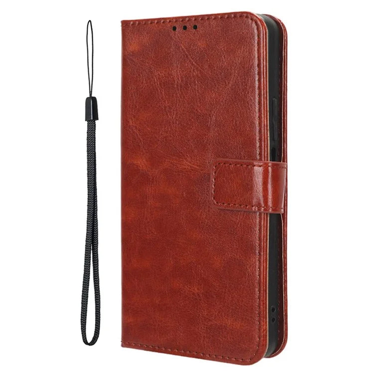 For Samsung Galaxy M35 5G Wallet Case Crazy Horse Texture Leather Stand Phone Cover