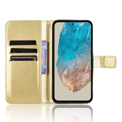 For Samsung Galaxy M35 5G Wallet Case Crazy Horse Texture Leather Stand Phone Cover