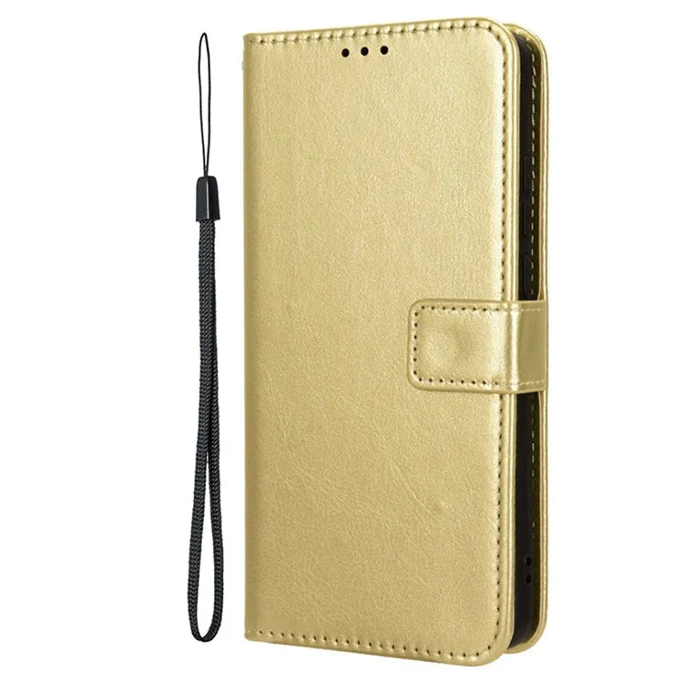 For Samsung Galaxy M35 5G Wallet Case Crazy Horse Texture Leather Stand Phone Cover