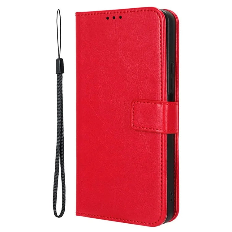 For Samsung Galaxy M35 5G Wallet Case Crazy Horse Texture Leather Stand Phone Cover