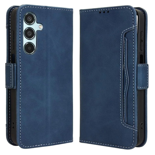 For Samsung Galaxy M35 5G Stand Case Multiple Card Slots Leather Wallet Phone Cover