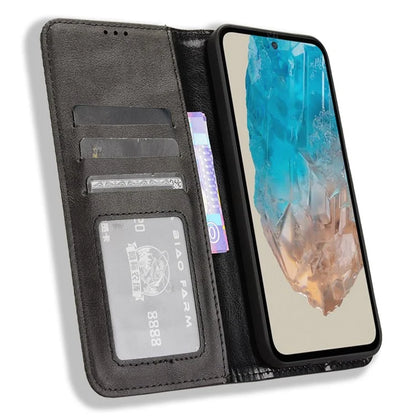 For Samsung Galaxy M35 5G Wallet Case Retro PU Leather Stand Phone Cover